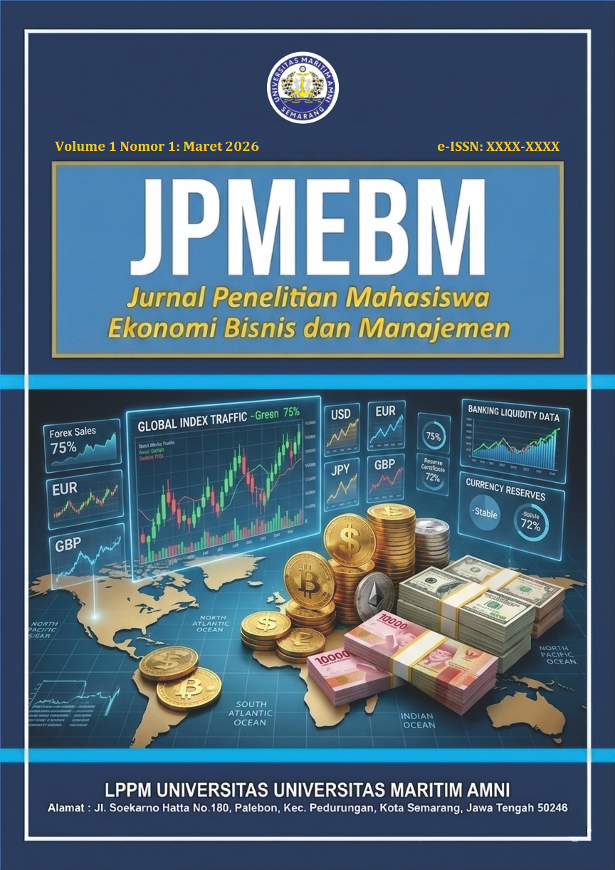 					View Vol. 1 No. 1 (2026): Jurnal Penelitian Mahasiswa: Ekonomi, Bisnis dan Manajemen (JPMEBM)
				